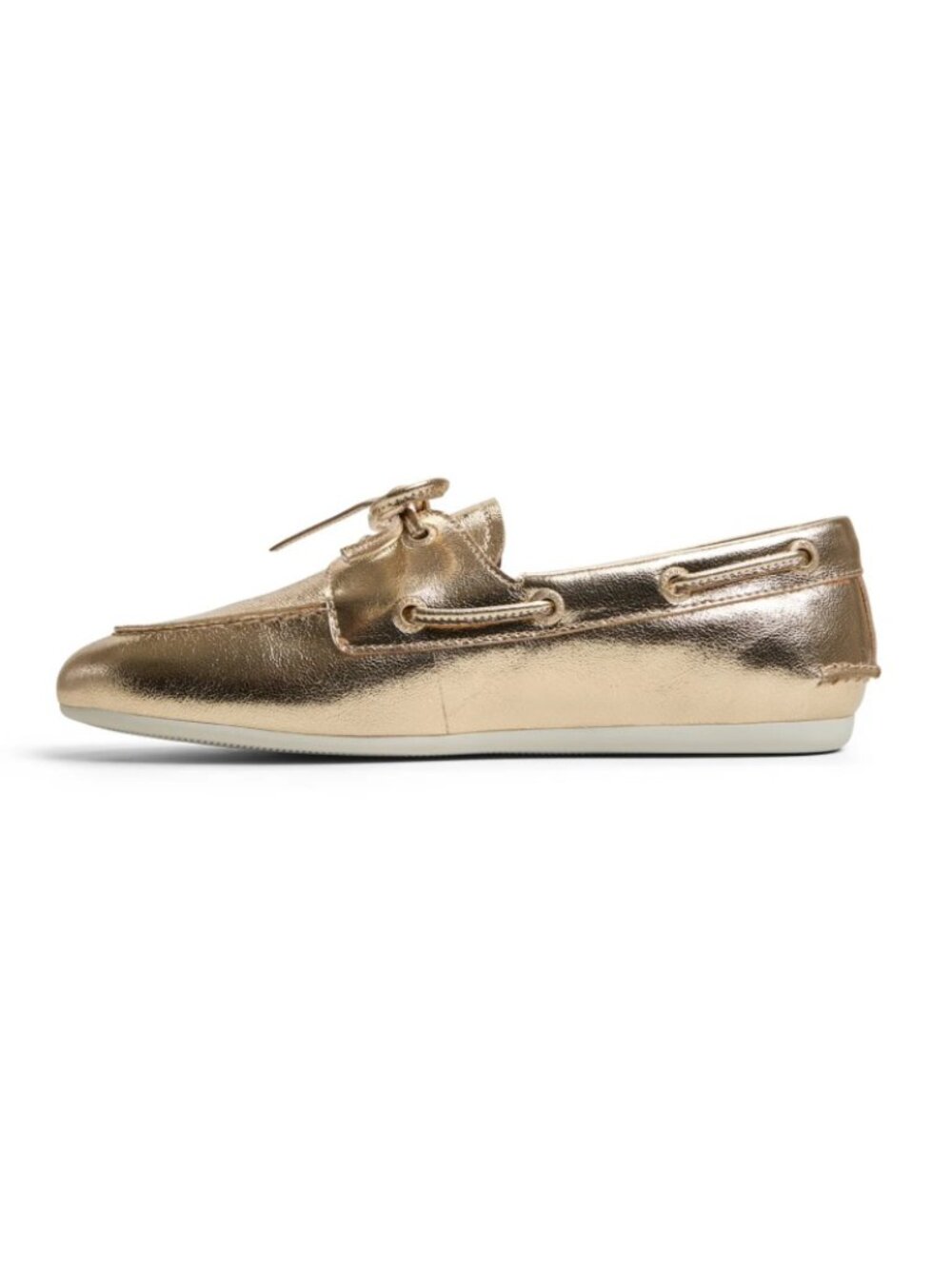 Sperry Top-Sider Slim Boat Leather Shoes Gold Women’s Size 11 M NWT - Picture 2 of 6